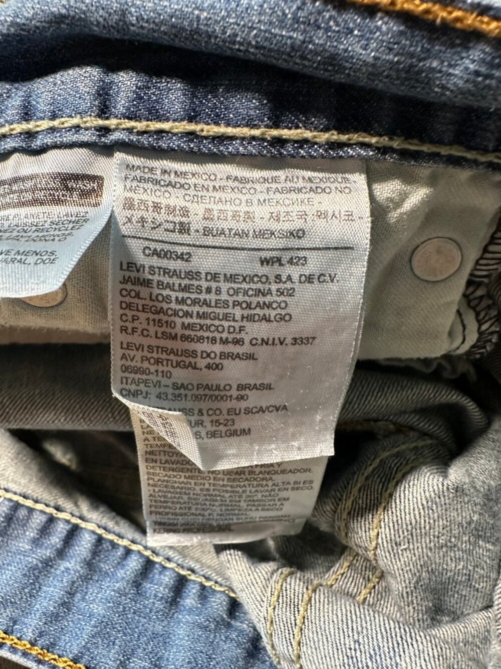 Levi’s 514 Straight Fit Jeans Men’s 36x32 Medium Wash Blue Denim Y2K Skater - Picture 6 of 12